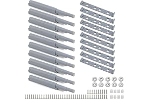 QWORK® 10 Piezas Imanes Puertas Armario, Cierre Magnético Sistema Push para Puerta Armarios/Roperos/Libreria