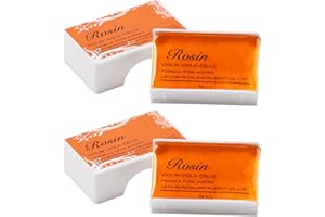 BUYSOW Colofonia per Violino 2PCS, Colofonias Naturale a Bassa Polvere per Corde Di Strumenti ad Arco Violoncello Violinos Viola, Articolazione Sensibile e Tono Eccellente Elementi Essenziali Violinisti