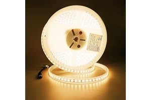 JOYLIT PRO Striscia LED 24V 5M IP67 Esterno Bianca Caldo 3000K 7500LM Super Luminoso CRI 92+, CE UL 120LEDs/M SMD 2835 90W Dimmerabile Flessibile Luce Nastri LED Per Commerciale, Casa
