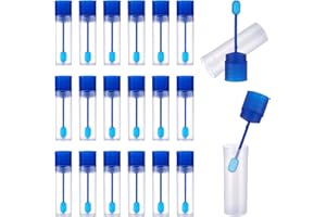 tao pipe 20 Stück Stuhlprobenröhrchen,Kotprobenröhrchen Hund und Katze,Stuhlröhrchen mit Löffel,Untersuchungsröhrchen für Haustiere zum Testen15ml