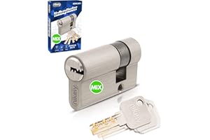 GERCAR Pro Schließanlage DIY MIX Halbzylinder 30/10 Schließzylinder gleichschließend nach wunsch kombinierbar - Zylinderschloss 40 mm - A:30 B:10 - selbst zusammenstellen mit einem Schlüssel