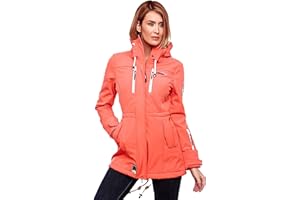 MARIKOO Damen Winter Jacke Winterjacke Mantel Outdoor wasserabweisend Softshell B614