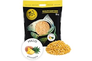 CARP TARGET - Maïs d'appât Naturel pour la Carpe -Amorce conditionnée en Paquets de 5 kg ou 12 kg - Grains de maïs cuits pour la pêche aux Poissons de la Famille des carpes