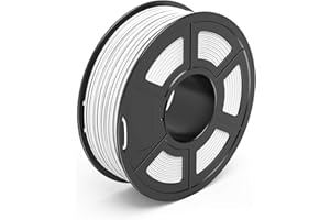 TECBEARS PLA Filamento de Impresión 3D, 1.75mm Blanco, Precisión Dimensional +/- 0.02 mm, 1kg Carrete, 1 Paquete