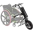 TGHY Electric Wheelchair Conversion Kit for Self Propel Wheelchair 12" Electric Handcycle Wheelchair Attachment 350W Wheelchair Tractor 10.4Ah Battery Dual Disc Brake