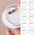 10 pcs Acrylic Button Clear Badges, Handmade Button Badge with Pins, Badge Making Kit for Kids, DIY Badge Craft Supplies for Children School Activities Birthday Wedding Party
