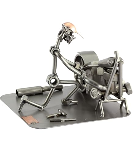 Steelman24 I Omini di Viti Giustizia I Idee Regalo Originale I Soprammobili in Metallo I