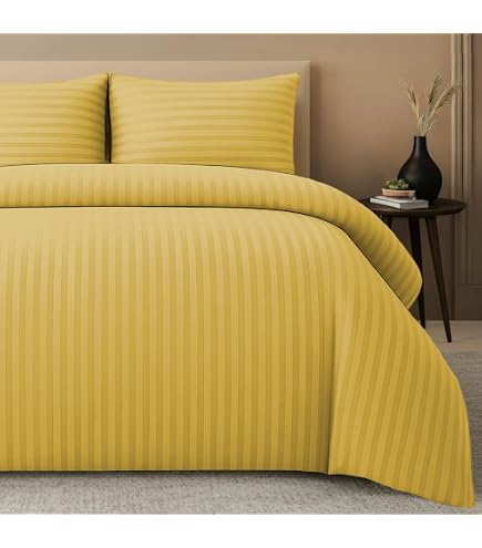 Sleepling Copripiumino In Raso Di Cotone Bianco 135x200 Cm + Federa 80x80 Cm – 100% Cotone Mercerizzato, Setoso, Lavabile A 60°, Certificato Ökotex 100, Made In EU