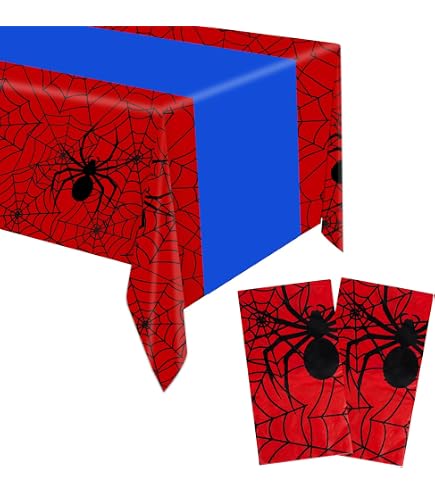 Nappe En Plastique Spiderman 120 X 180 Cm - Parfaite Pour Anniversaires Enfants