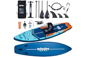 Zupapa 320/366cm Aufblasbare SUP Board Set| Stand Up Paddle Board mit Kajak Sitz | Komplettes Zubehör