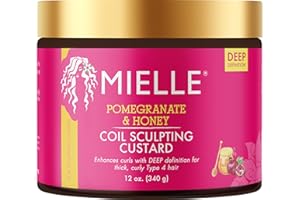 MIELLE ORGANICS Mielle – Crème sculptante grenade et miel pour cheveux bouclés type 4, 340 g