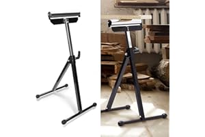 Jiubiaz Tréteau à roulettes réglable en hauteur 68-108 cm, charge maximale 90 kg avec pieds antidérapants