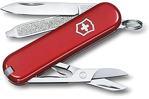 Victorinox Taschenmesser Classic SD (7 Funktionen, Klinge, Schere, Nagelfeile), klein