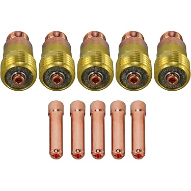 13N24 1/8 3.2mm Collet For TIG welding torch SR DB PTA WP 9 20 25 Series,5PK