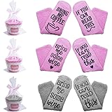 SENHAI Calzini 3 paia con 3 confezioni regalo e nastri Cupcake, regalo divertente per anziano, amico e amante - If You Can Re