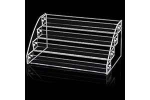 Sightday 4 Tier Nail Polish Organiser,Nail Varnish Storage that Can Hold 48 Bottles of Nail Polish,Acrylic Display StandAvailable for Perfume Stand,Skin Care Organizer and Sunglasses Organiser