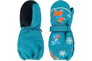 ‎CENTURY STAR Century Star Kinder Skihandschuhe – wasserdichte & Winddichte Winterhandschuhe für Jungen & Mädchen–Warme Fäustlinge mit Verstellbaren Manschetten – Ideal für Skifahren, Snowboarden & Schneespielen