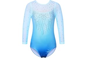 ZNYUNE Ragazza Body Ginnastica Manica 3/4