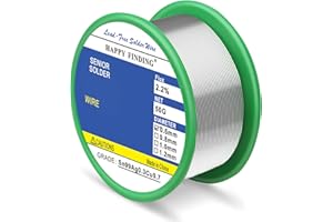 HAPPY FINDING Saldare, saldatura senza piombo con anima di colofonia (Sn99 Ag0,3 Cu0,7/0,6mm,50g)