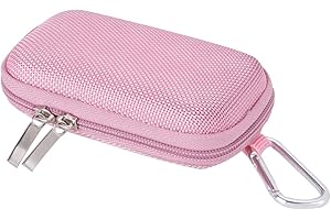AGPTEK Custodia per Mp3; APGTEK Protezione per Lettore mp3 da 1,8 Pollici con Moschettone di Metallo Rosa