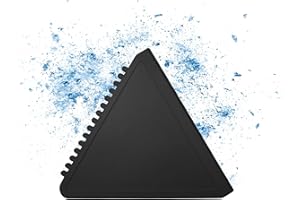 ‎ELASTO PROMOTION FOR LIFE elasto PROMOTION FOR LIFE Eiskratzer 'Dreieck' - Ergonomischer Kratzer für vereiste Scheiben - Langlebiges Autozubehör für den Winter - Haltbarer Eisbrecher mit glatter Kratzkante, Farbe:schwarz