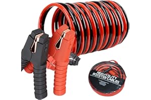 Voilamart Jump Leads Heavy Duty Car Battery Jump Leads 3000AMP 6M Booster Cables Jumper Cable for Petrol Diesel Car Van Truck (Includes Zipped Carry Bag with Handle)