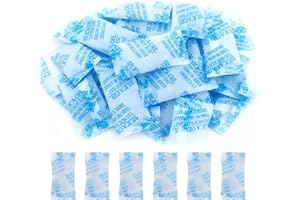 SUJEBKC 100 Pièces Sachet Anti Humidité – Déshydratant Réutilisable, Anti-Humidité pour Caméra, Aliments, Armoire, Filament 3D, Chaussures