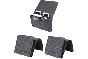 Forreen B7Q4 Felt Bed Bag, Acrylic, Grey