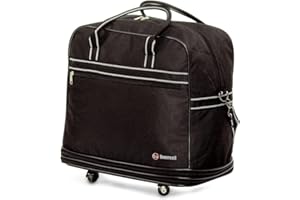 BENZI BOLSO DE VIAJE CON RUEDAS EXTENSIBLE DE 41 CM (Negro)