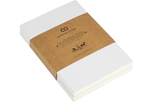 Notebook Refill Inserts by Antony Olivier | Blank Unlined Paper | 2-Pack | 100 Sheets Colour Ivory (200 Pages) | Size A5 (205 x 143 mm)