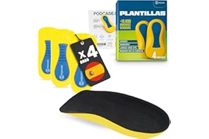 Podcase - 2 Pares de Plantillas Ortopédicas para Fascitis Plantar Unisex, para Hombre y Mujer - Plantillas para Corregir la Fascitis Plantar y Espolón Calcaneo y espolones (Talla 35-40)