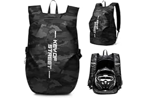 HYC00 Mochilas de Motocicleta para Hombres, Mochila Impermeable para Casco, Accesorios de Motocicleta, Bolsas para Laptop, Mochilas de Viaje, Bolsas Escolares para Estudiantes