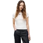 Tommy Jeans TJW SLIM BADGE RIB TEE T-shirt Kadın