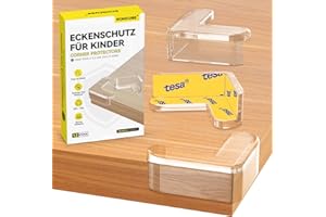 ‎ECHOCUBE ECHOCUBE Ochraniacze narożników dla niemowląt, 12 sztuk przezroczystych ochraniaczy krawędzi stołu, zabezpieczenie narożników mebli przed dziećmi - kształt L