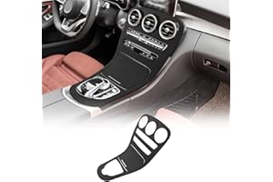‎FDAIUN FDAIUN für Mercedes-Benz C-Klasse W205/GLC-Class X253 2015 2016 2017 2018 2019 2020 Alcantarn Mittelkonsole Dekor Schalttafelabdeckung für die Mittelkonsole (ohne die Uhr)