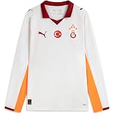 PUMA GALATASARAY 25/26 Erkek Uzun Kollu Deplasman Forması, PUMA White-Intense Orange, XL