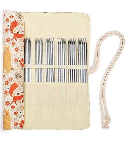 KnitPro Aghi a doppia punta Mindful – Ferri da maglia a doppia estremità 20 cm x 10 mm, confezione da 5