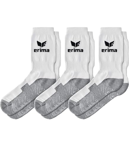 Chaussettes De Sport Erima Enfant - 3 Paires - Renforcées - Taille 31-50 - Matière Respirante