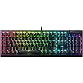 Razer BlackWidow V4 X (Green Switch) - Mechanical Gaming Keyboard Chroma RGB (Clicky Mechanical Switches, 6 Dedicated Macro K