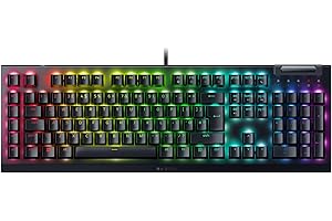 Razer BlackWidow V4 X (Green Switch) - Mechanical Gaming Keyboard Chroma RGB (Clicky Mechanical Switches, 6 Dedicated Macro Keys, Doubleshot ABS Keycaps) QWERTY UK Layout | Black