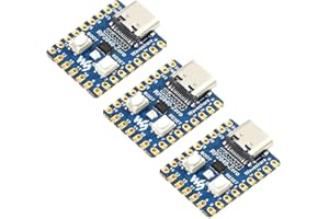 Waveshare RP2040-Zero(3pcs), High-Performance Pico-Like MCU Board Based on Raspberry Pi Microcontroller RP2040 Castellated Module Allows Soldering Direct to Carrier Boards