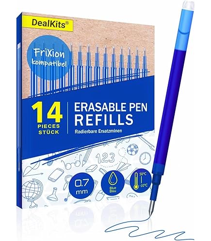Ricariche Penne Pilot Frixion 0.7mm - Blu, Cancellabili, 12 Pezzi, Per Scrittura Fluida - Foto 6