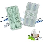 Kreativität Silicone Ice Cube Tray mit Deckel, 3D Welpe Silikon-Whiskey-Eisform,Silikon Eiswürfelschale, Eiswürfelbehälter, N