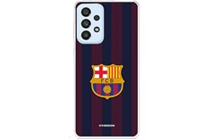 LA CASA DE LAS CARCASAS FC Barcelona Stripes Blaugrana Case for Samsung Galaxy A33 5G to Protect Your Mobile Phone, Flexible Silicone Case with Official Licensed FC Barcelona
