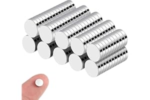 YAFE 100 Stück Magnete Klein, 6mm Neodym Magnete Stark Magnet Rund mit Aufbewahrungsbox für Pinnwand Magnettafel Kühlschrank