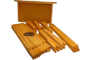 Beekeeping Supplies UK Ltd - Beehive Brood Frames - DN4 x 10 - Hoffman Self Spacing Brood Frames for British National Hives - Flat Packed with Nails