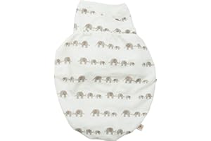 Ergobaby Couverture d’emmaillotage Bébé Coton, Gigoteuses Naissance, Sac de Couchage pour Bébé, Swaddler Elephant