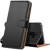Anjoo Hülle Kompatibel für Samsung Galaxy A8 2018, Handyhülle Tasche Premium Leder Flip Wallet Case Kompatibel für…