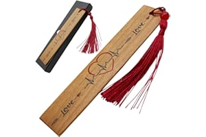 Amore Legno Sforza Segnalibro Particolare in Legno - Idee Regalo Originale per Laurea - Pensierini Colleghi Maestre ed Amici - Frase Motivazionale Portafortuna da Dedicare ad Amanti della Lettura