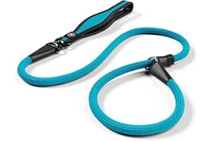 BullyBillows Anti-Pull Anti-Choking Training Dog Lead | 1.4m Active Light Dog Lead Designed With Graded Materials | Suitable For Strong Dogs | Suitable For All Dog Breeds | Light Blue